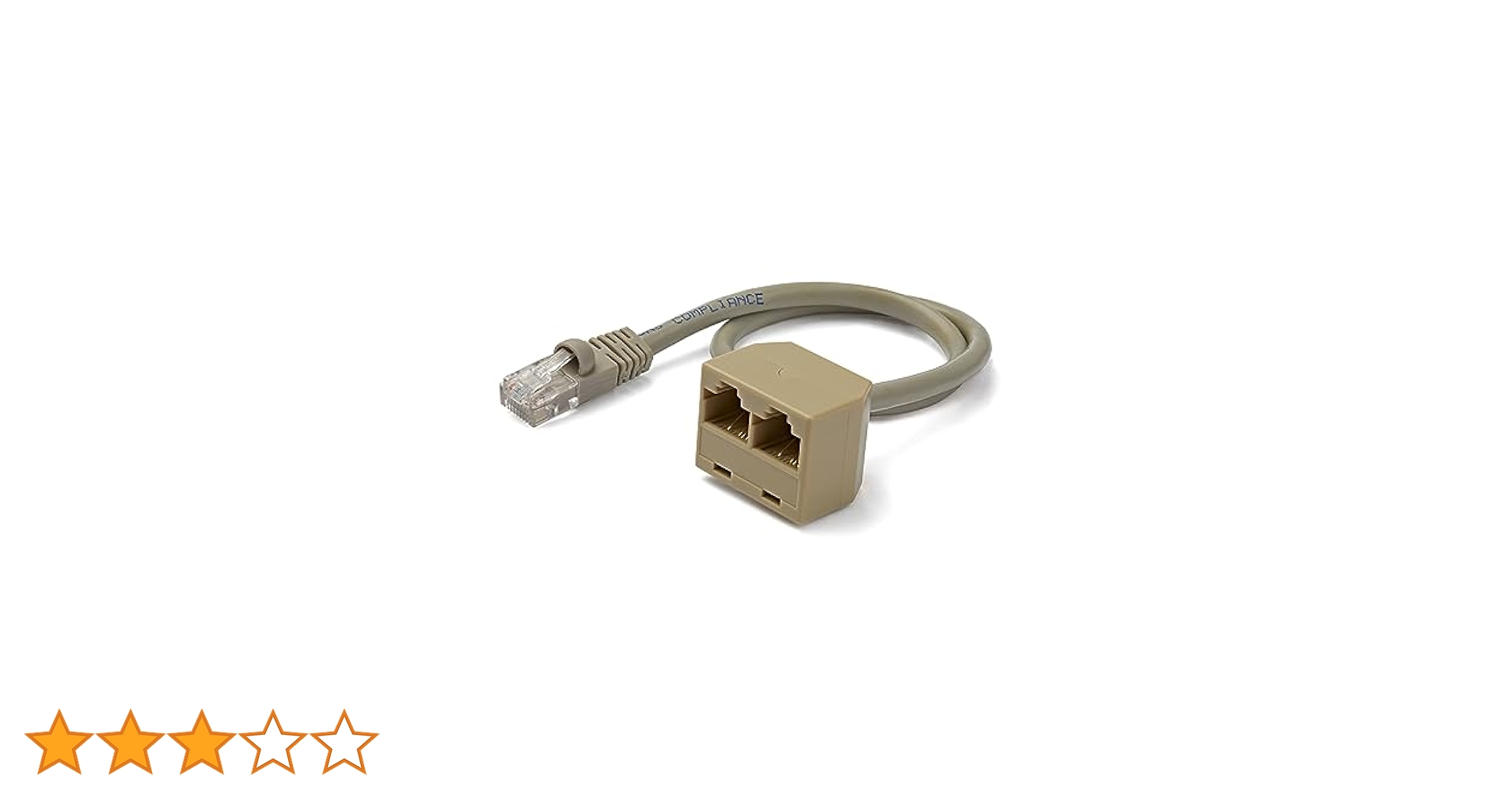RJ45ネットワークスプリッタアダプタケーブル 1オスから2メスLANポート Amazon.co.jp: RJ45ネットワークスプリッタアダプタケーブル、1